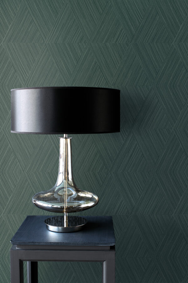 Origin Wallcoverings tapeet graafiline 3D tume roheline