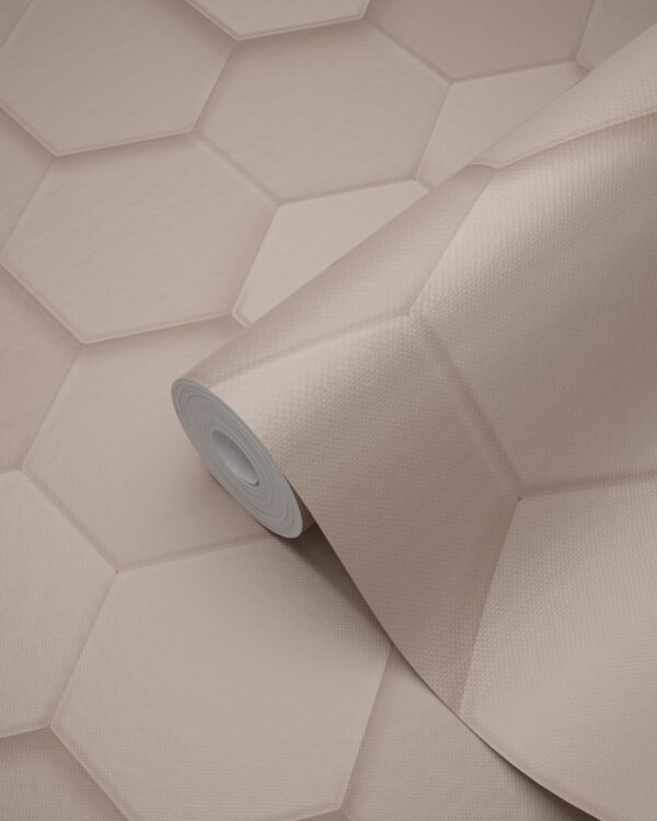 Origin Wallcoverings 3d mesilasvaha motiiv tapeet - heleroosa