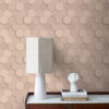 Origin Wallcoverings 3d mesilasvaha motiiv tapeet - heleroosa