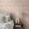 Origin Wallcoverings 3d mesilasvaha motiiv tapeet - heleroosa