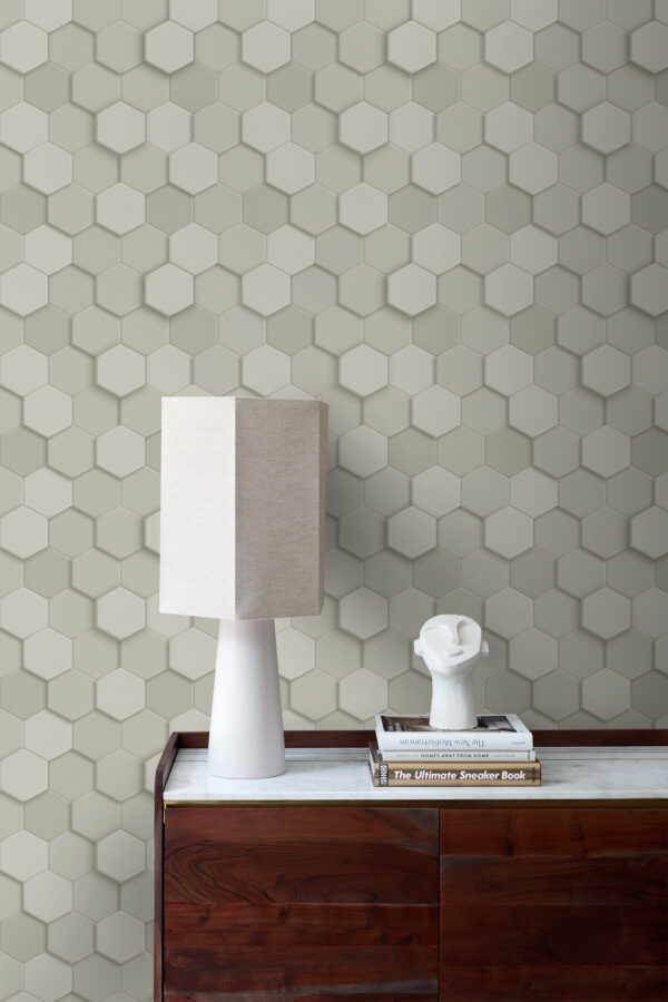 Origin Wallcoverings 3d mesilasvaha motiiv tapeet - helehall