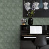 Origin Wallcoverings 3D mesilasvõrgu motiiv tapeet - hallikasroheline