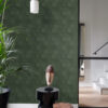 Origin Wallcoverings 3d mesilasvaha motiiv tapeet - tume roheline
