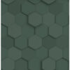 Origin Wallcoverings 3d mesilasvaha motiiv tapeet - tume roheline