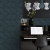 Origin Wallcoverings 3D mesilasvähk motiiv tapeet - tumesinine