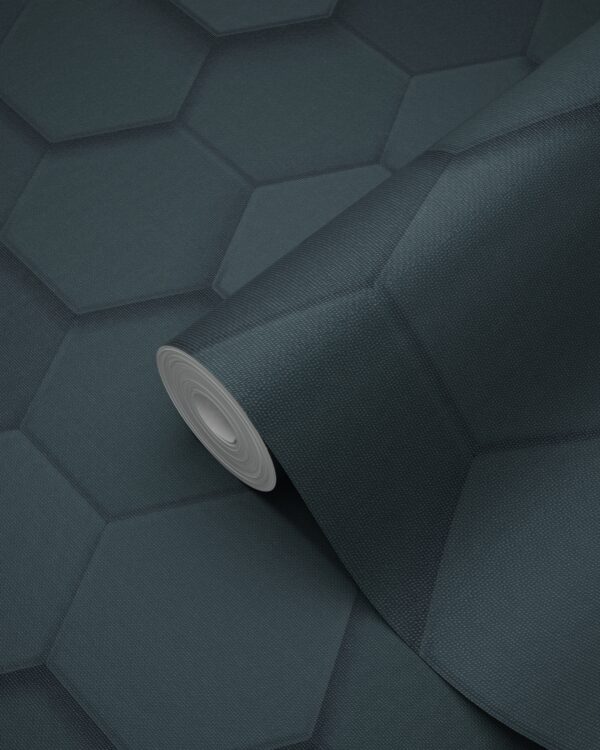 Origin Wallcoverings 3D mesilasvähk motiiv tapeet - tumesinine