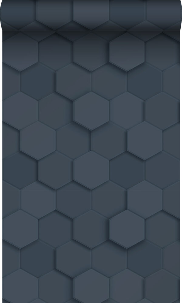 Origin Wallcoverings 3D mesilasvähk motiiv tapeet - tumesinine