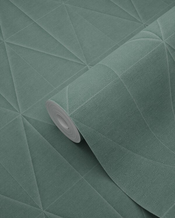 Origin Wallcoverings origami motiiv - hallikasroheline