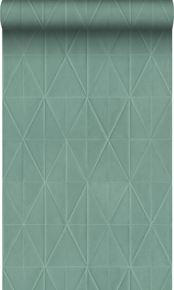 Origin Wallcoverings origami motiiv - hallikasroheline