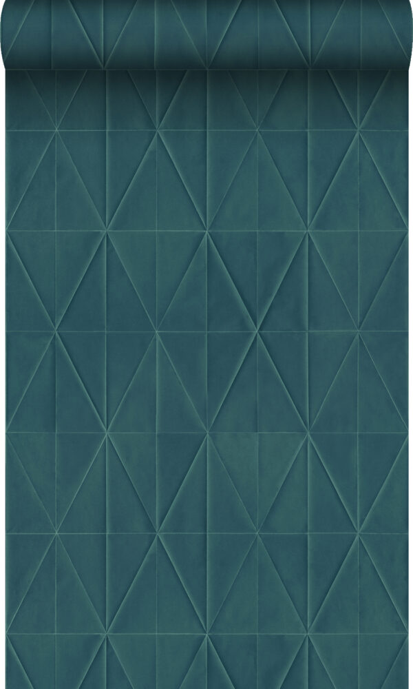 Origin Wallcoverings origami motiiv - tumesinine