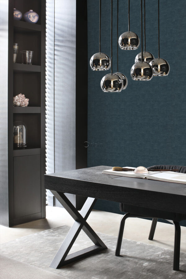 Origin Wallcoverings tapeet linane välimus - tumesinine