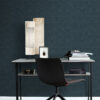 Origin Wallcoverings tapeet linane välimus - tumesinine
