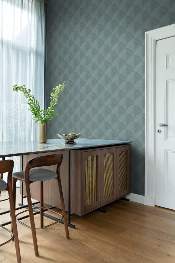 Origin Wallcoverings 3D print tapeet - tuhmunud sinine