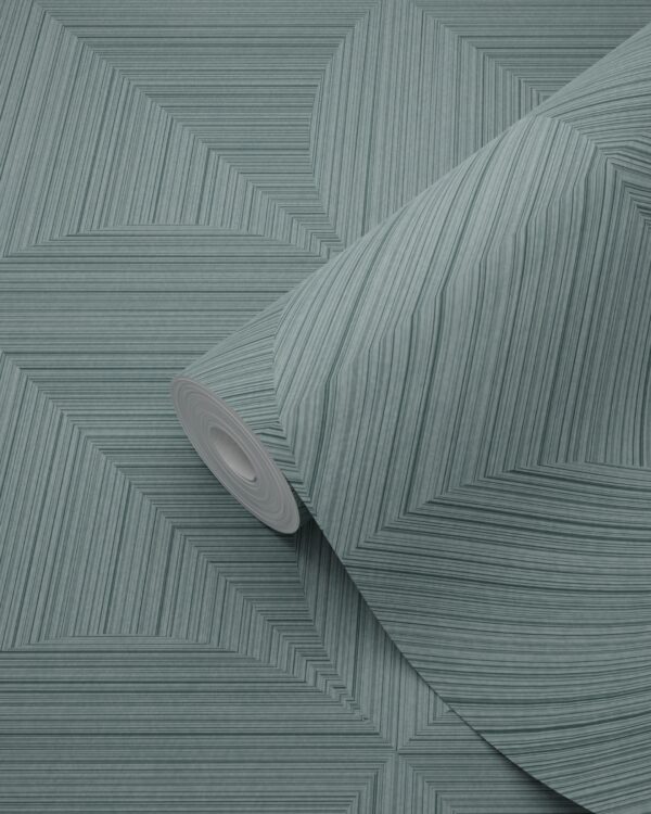 Origin Wallcoverings 3D print tapeet - tuhmunud sinine