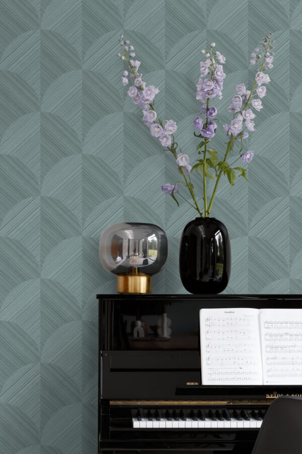 Origin Wallcoverings 3D print tapeet - tuhmunud sinine