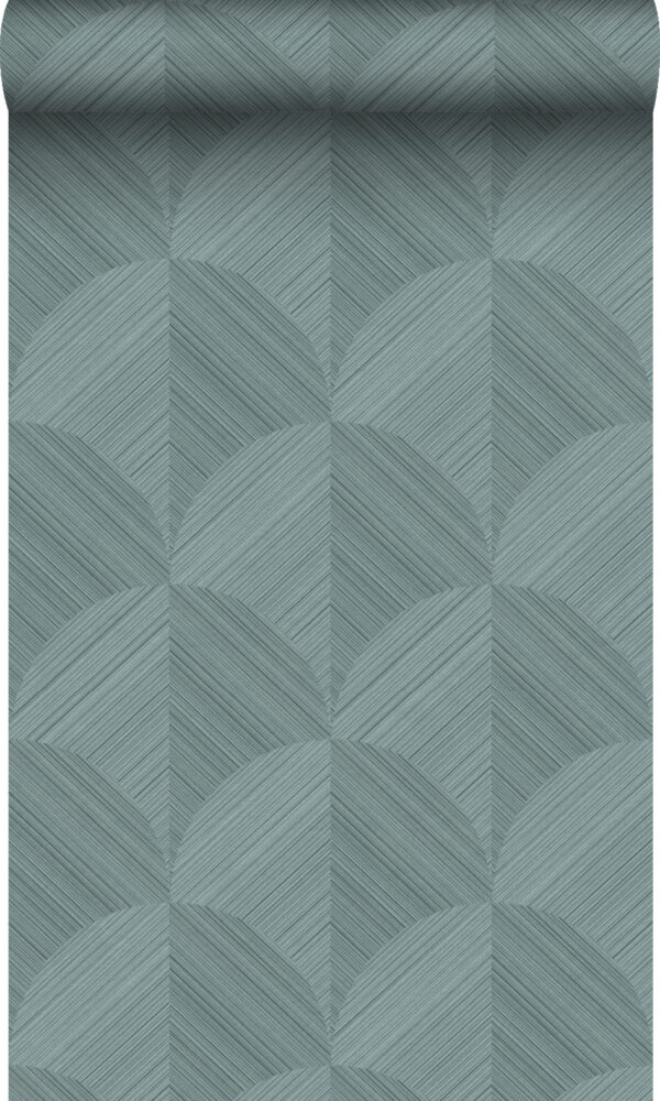 Origin Wallcoverings 3D print tapeet - tuhmunud sinine