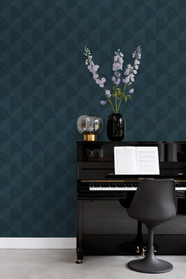 Origin Wallcoverings 3D print tapeet - tumesinine