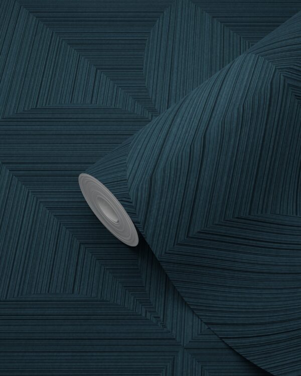Origin Wallcoverings 3D print tapeet - tumesinine