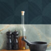 Origin Wallcoverings 3D print tapeet - tumesinine