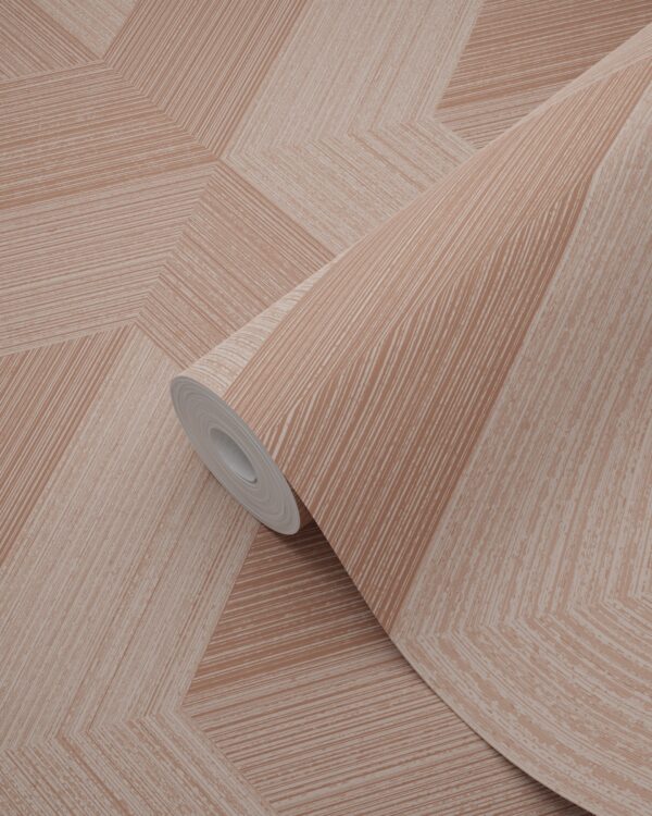 Origin Wallcoverings tapeet graafiline 3D terrakota roosa