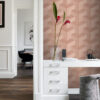 Origin Wallcoverings tapeet graafiline 3D terrakota roosa