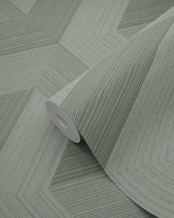 Origin Wallcoverings 3D tapeet - hallikasroheline