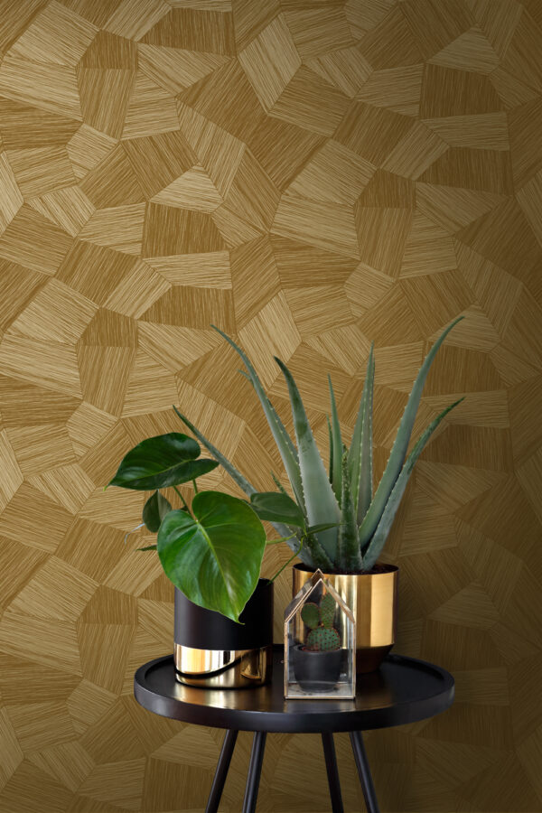 Origin Wallcoverings tapeet graafiline 3D soe kuld