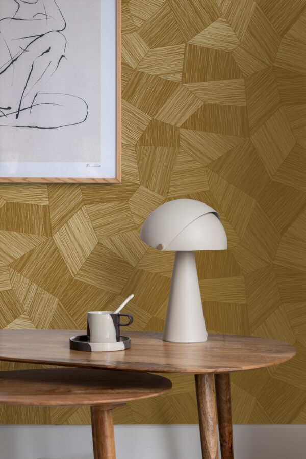Origin Wallcoverings tapeet graafiline 3D soe kuld