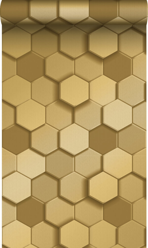 Origin Wallcoverings 3d mesilasvaha motiiv tapeet - kuld