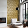 Origin Wallcoverings 3d mesilasvaha motiiv tapeet - kuld