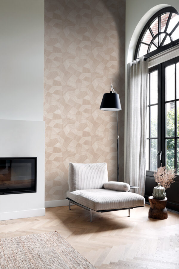 Origin Wallcoverings tapeet graafiline 3D pehme roosa