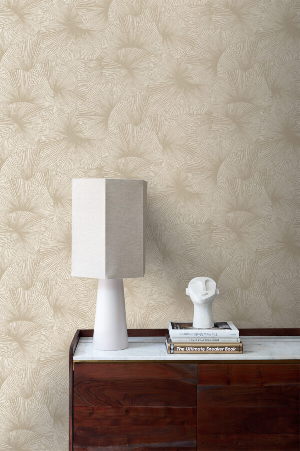 Origin Wallcoverings tapeet 3D lehed - beež