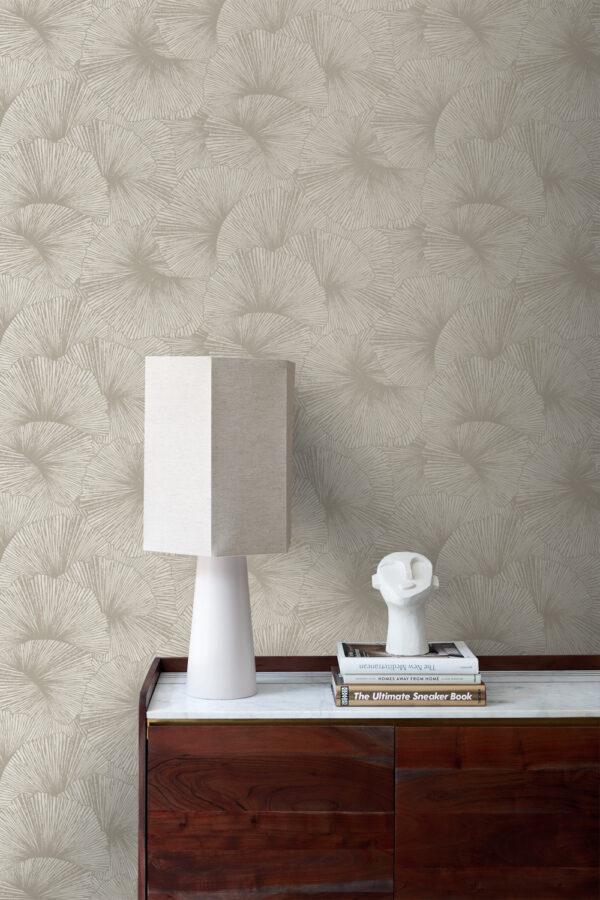 Origin Wallcoverings 3D leheprint tapeet - taupe