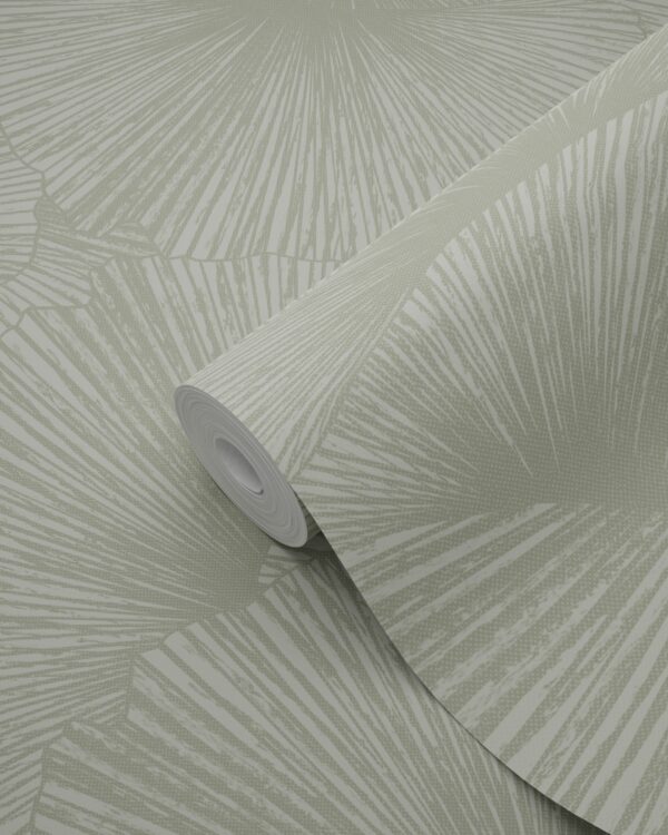 Origin Wallcoverings 3D leheprint tapeet - hallikasroheline