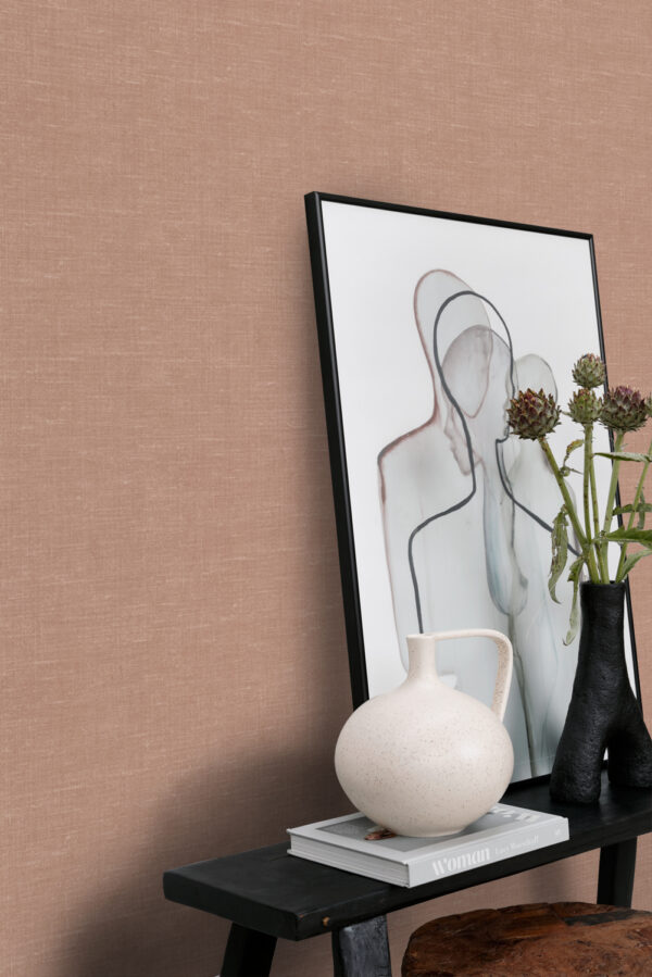 Origin Wallcoverings tapeet linane terrakota