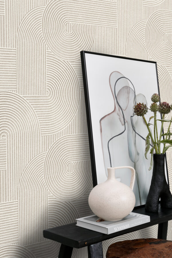 Origin Wallcoverings tapeet graafika 3D soe hall