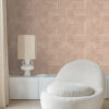 Origin Wallcoverings tapeet graafiline 3D terrakota roosa