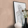 Origin Wallcoverings tapeet graafiline 3D terrakota roosa