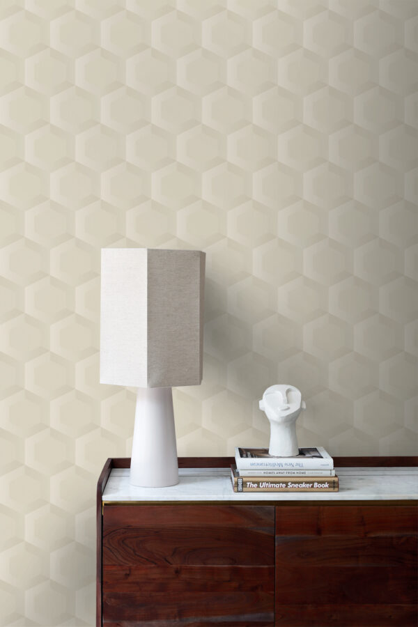 Origin Wallcoverings 3d mesilasvaha motiiv tapeet - helebeež