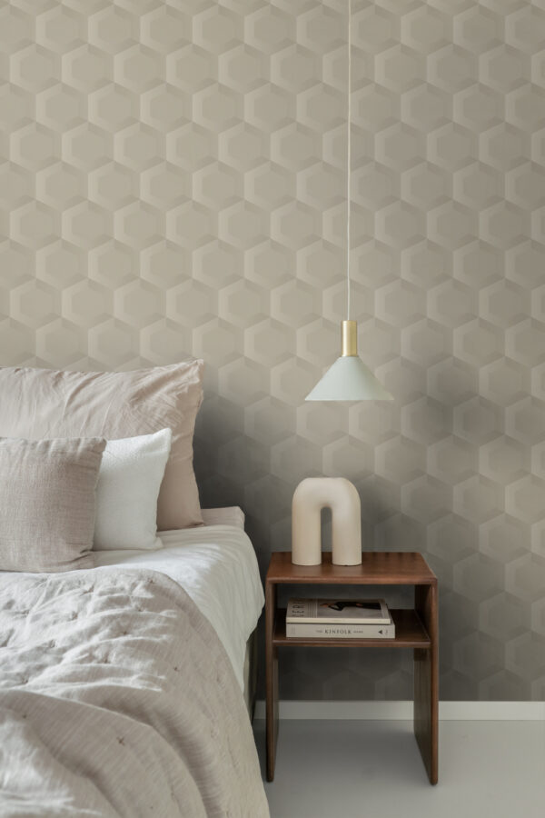 Origin Wallcoverings 3d mesilasvaha motiiv tapeet - liivbeež
