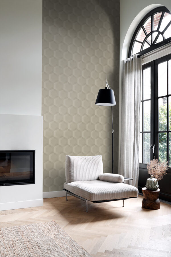 Origin Wallcoverings 3d mesilasvaha motiiv tapeet - liivbeež