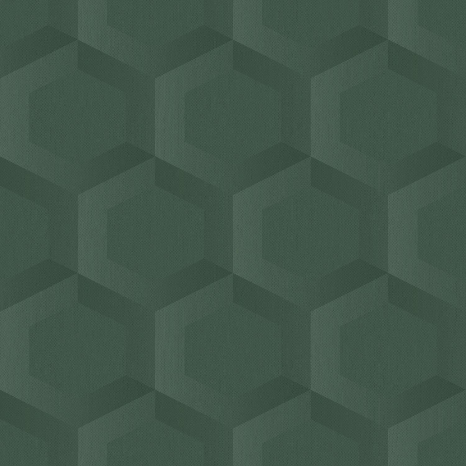 Origin Wallcoverings 3d mesilasvaha motiiv tapeet - tume roheline