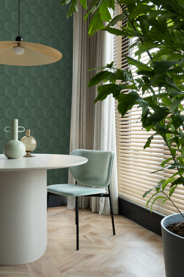 Origin Wallcoverings 3d mesilasvaha motiiv tapeet - tume roheline