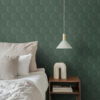 Origin Wallcoverings 3d mesilasvaha motiiv tapeet - tume roheline