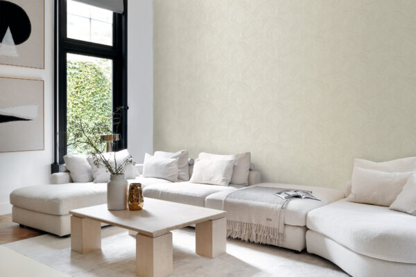 Origin Wallcoverings tapeet troopilised lehed - helebeež
