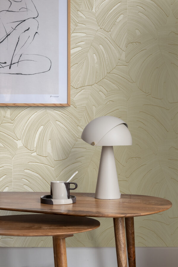 Origin Wallcoverings tapeet troopilised lehed - liivbeež