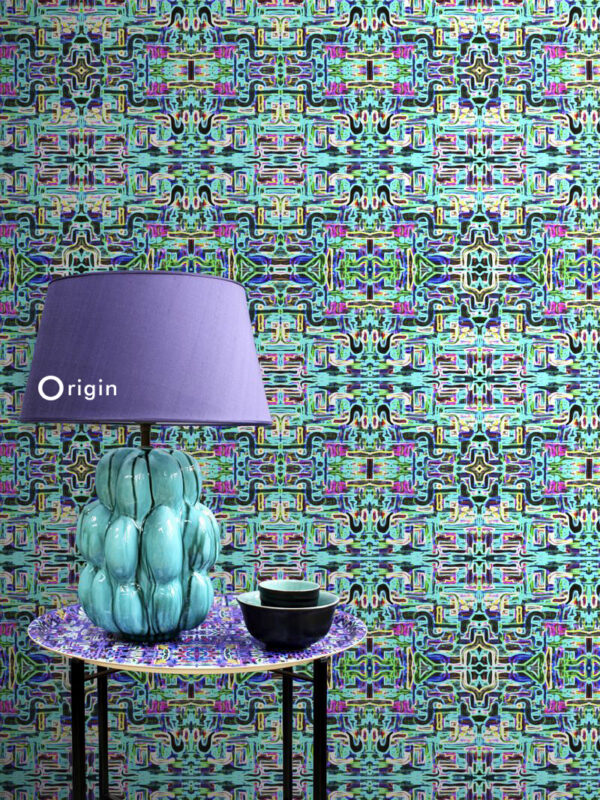 Origin Wallcoverings mittekootud tapeet XXL džungli palavik türkiis