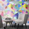 Origin Wallcoverings mittekootud tapeet XXL värvikas marmor mitmevärviline