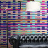 Origin Wallcoverings seina fototapeet triibud - türkiis, must, lilla, roosa ja valge