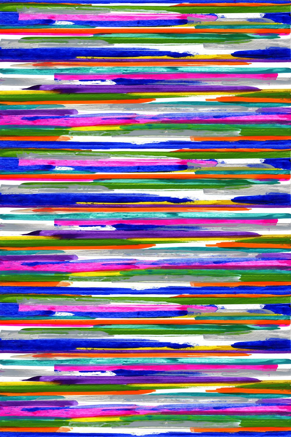 Origin Wallcoverings horisontaalsed triibud fototapeet - lilla, roosa, sinine, kollane ja roheline